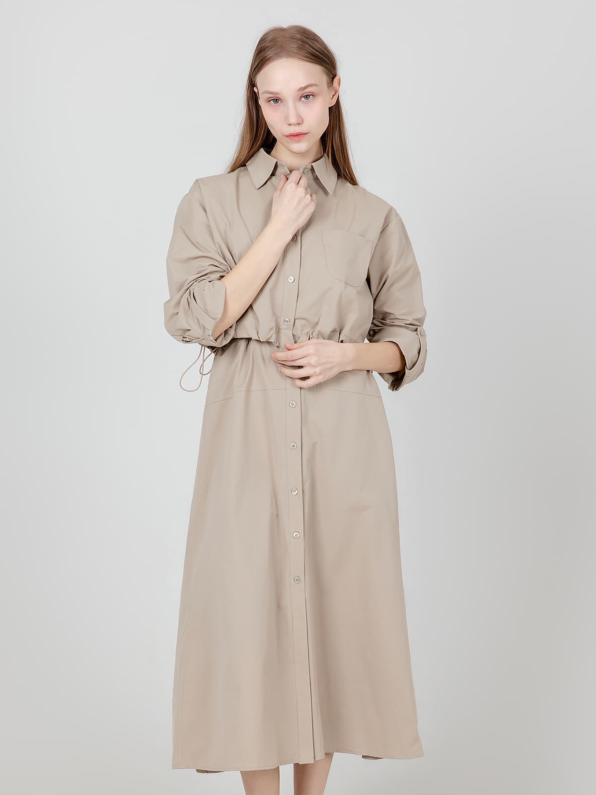 레이니 밴딩 스트링 원피스